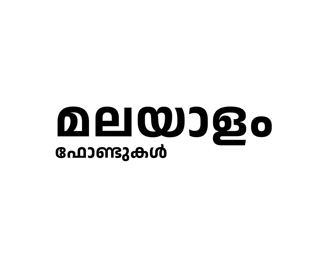 Malayalam fonts